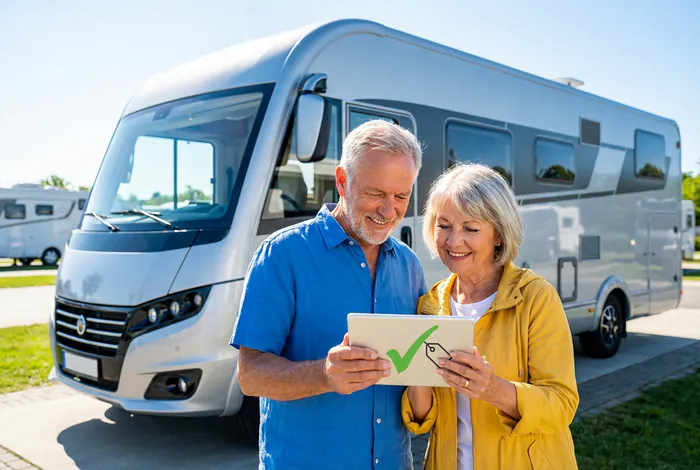 Estimation de la valeur d'un camping-car sur tablette