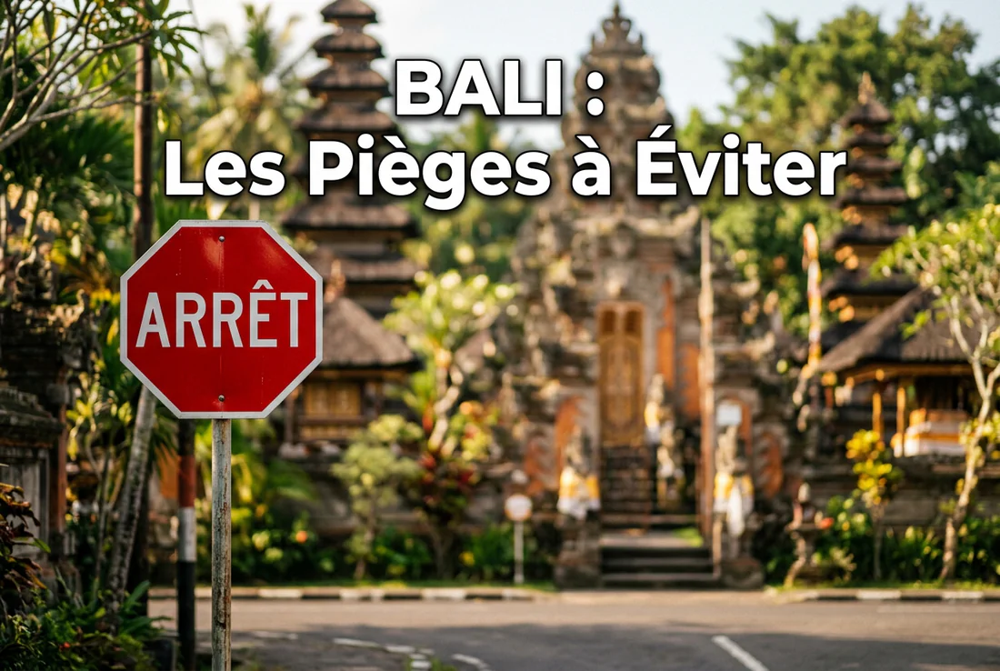 Attention aux animaux sauvages dans les lieux touristiques Singe chapardeur à la Monkey Forest d'Ubud.