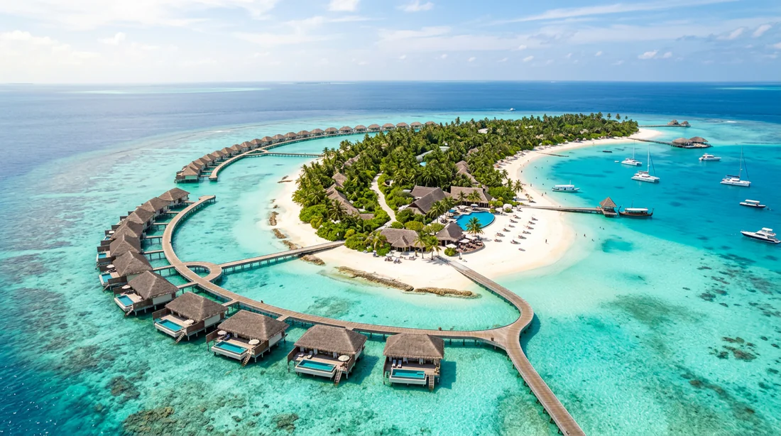 Collage comparatif entre une plage ensoleillée des Canaries et une ruelle pittoresque en Italie pour un voyage d'une semaine.